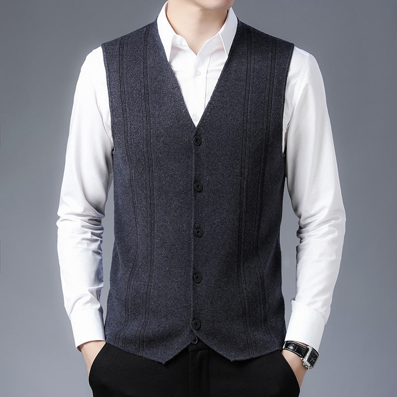 Herren elegantes Strickweste Aliams