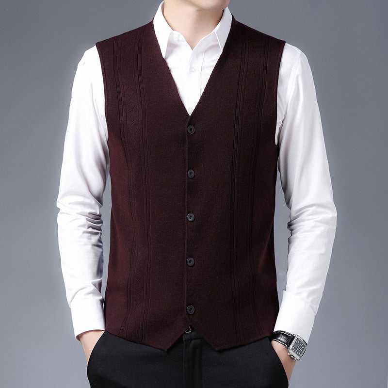 Herren elegantes Strickweste Aliams