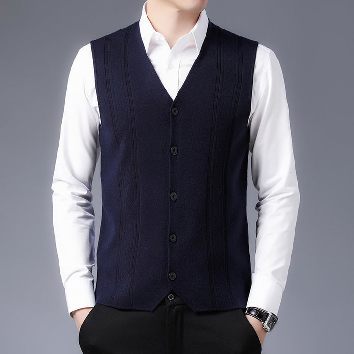 Herren elegantes Strickweste Aliams