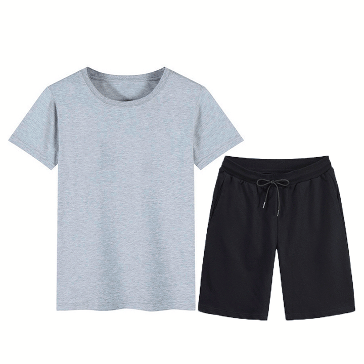 Herren Sportliches T-Shirt und Shorts Set Aliams