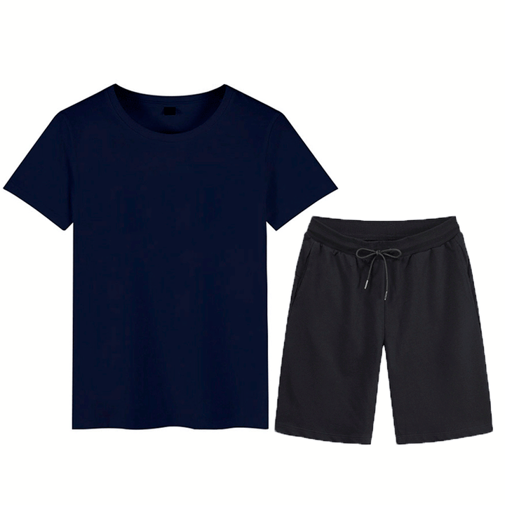 Herren Sportliches T-Shirt und Shorts Set Aliams