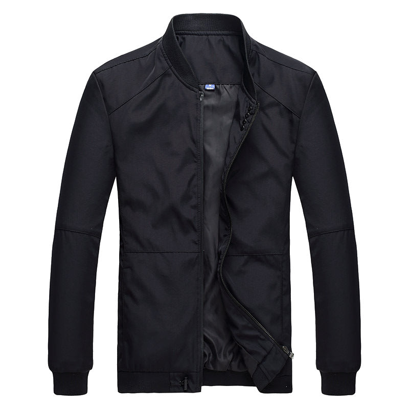 Herren Freizeitjacke mit Druckknopfverschluss und seitlichen Eingrifftaschen Aliams