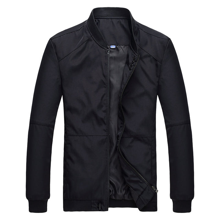 Herren Freizeitjacke mit Druckknopfverschluss und seitlichen Eingrifftaschen Aliams