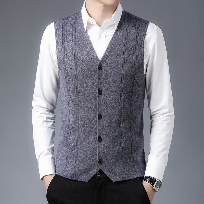 Herren elegantes Strickweste Aliams