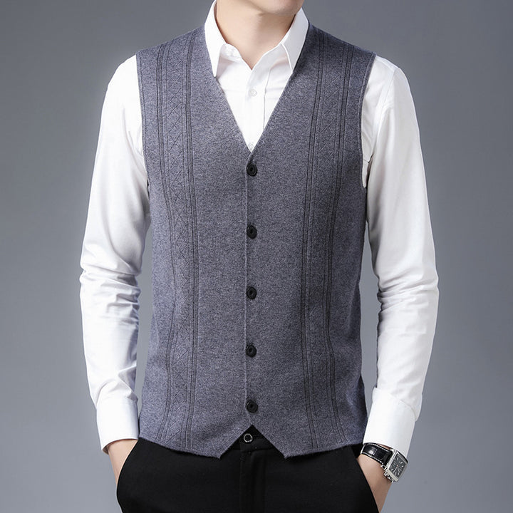 Herren elegantes Strickweste Aliams