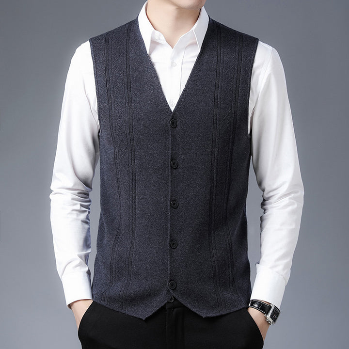 Herren elegantes Strickweste Aliams