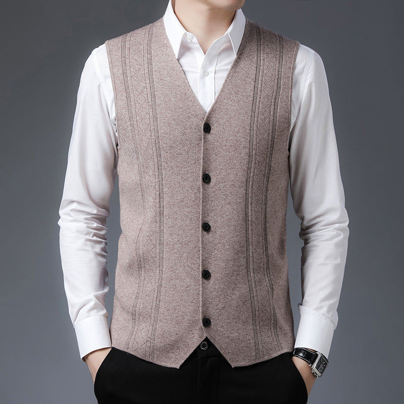 Herren elegantes Strickweste Aliams