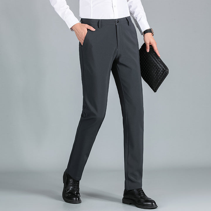 Herren elegante Anzughose mit hochglänzendem Finish und komfortablem Schnitt Aliams