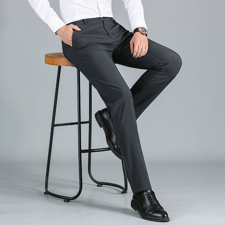 Herren elegante Anzughose mit hochglänzendem Finish und komfortablem Schnitt Aliams