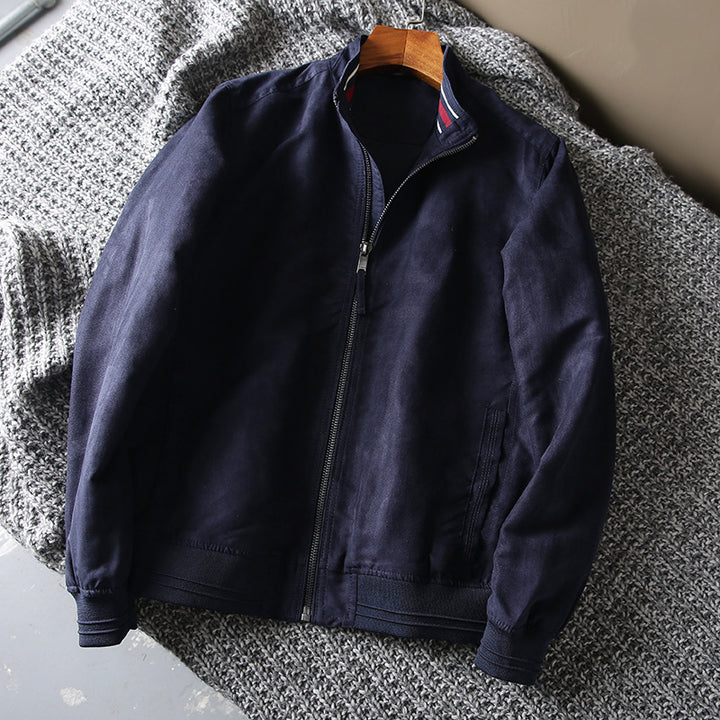 Herren casual lässige Outdoorjacke mit weichem Obermaterial und praktischen Taschen Hedi-Mode