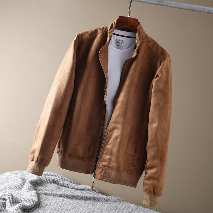 Herren casual lässige Outdoorjacke mit weichem Obermaterial und praktischen Taschen Hedi-Mode