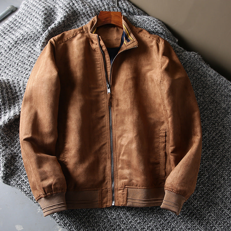 Herren casual lässige Outdoorjacke mit weichem Obermaterial und praktischen Taschen Hedi-Mode