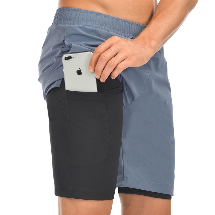 Herren sportliche Shorts mit integriertem Handyfach Aliams