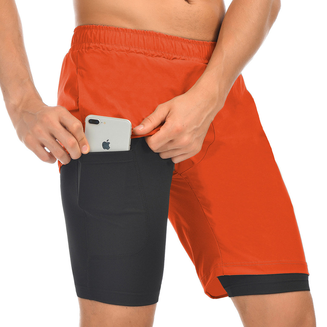 Herren sportliche Shorts mit integriertem Handyfach Aliams