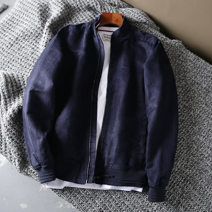 Herren casual lässige Outdoorjacke mit weichem Obermaterial und praktischen Taschen Hedi-Mode