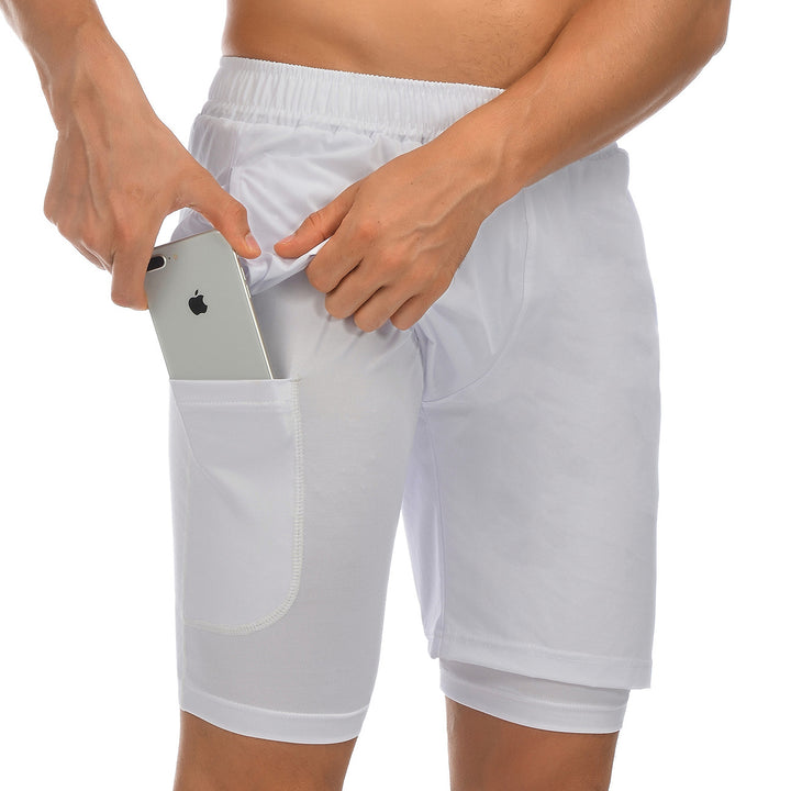 Herren sportliche Shorts mit integriertem Handyfach Aliams