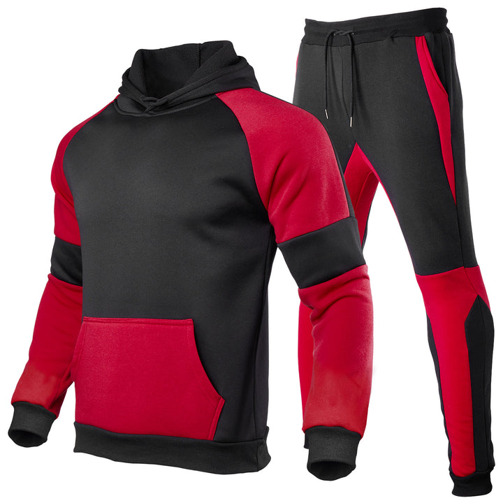 Herren Sportliches Hoodie und joggingset mit atmungsaktiven Einsätzen Aliams