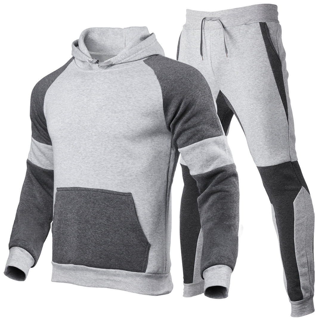 Herren Sportliches Hoodie und joggingset mit atmungsaktiven Einsätzen Aliams