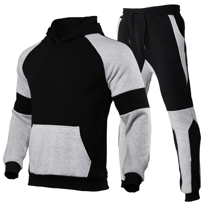 Herren Sportliches Hoodie und joggingset mit atmungsaktiven Einsätzen Aliams