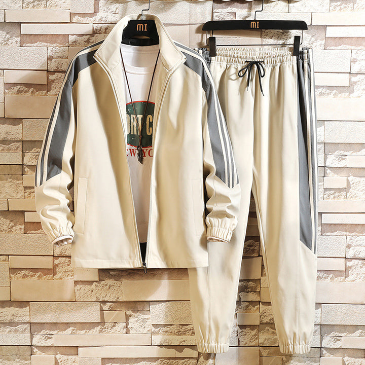 Herren Sportlicher Trainingsanzug mit gestreiften Details Aliams