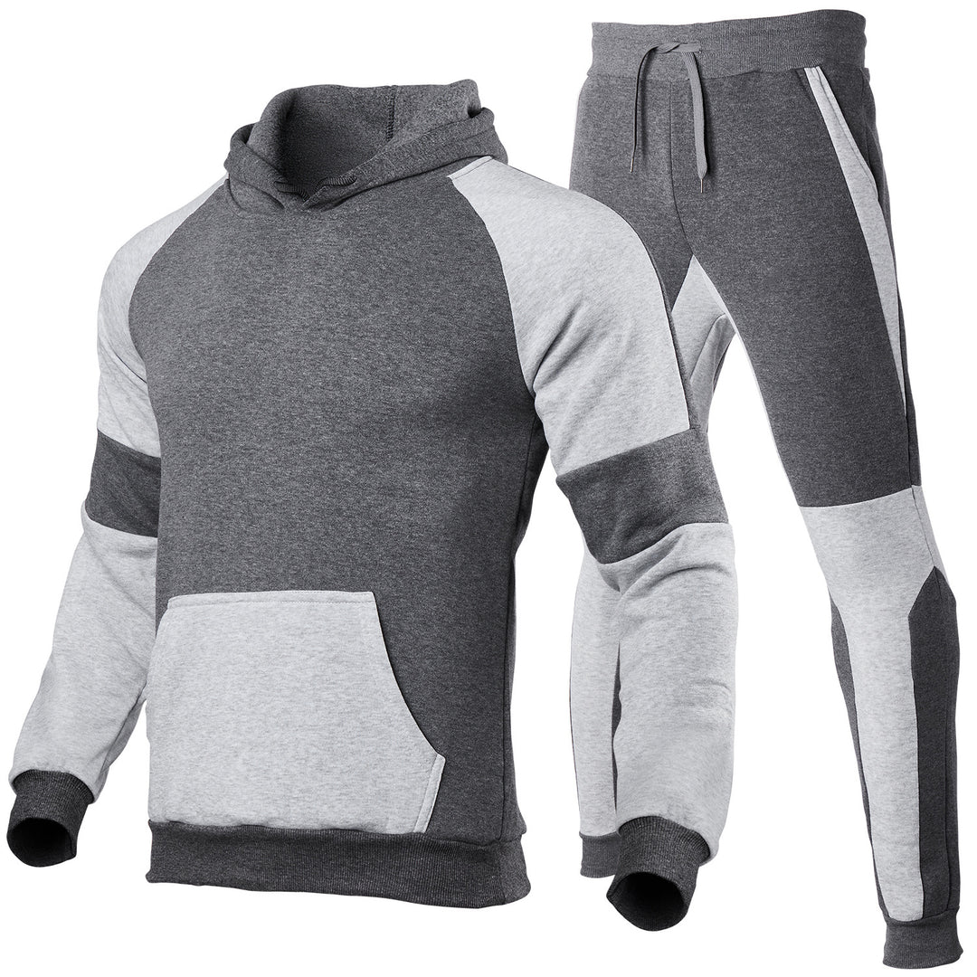 Herren Sportliches Hoodie und joggingset mit atmungsaktiven Einsätzen Aliams