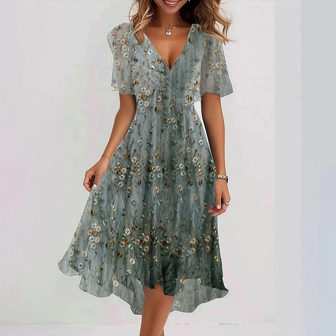 Aliams | Damenkleid mit V-Ausschnitt