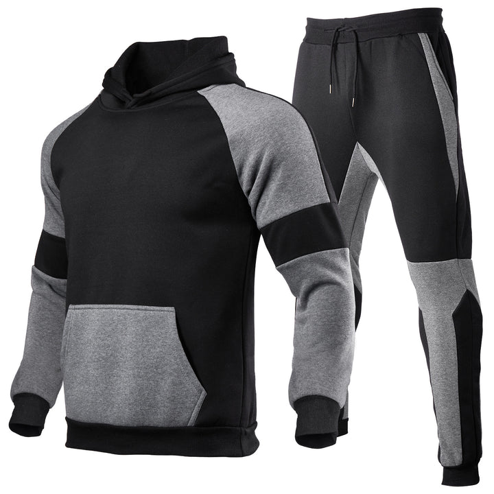 Herren Sportliches Hoodie und joggingset mit atmungsaktiven Einsätzen Aliams