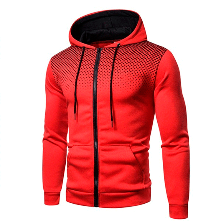 Herren sportlicher Kapuzenpullover mit modernem Kontrastdesign Aliams
