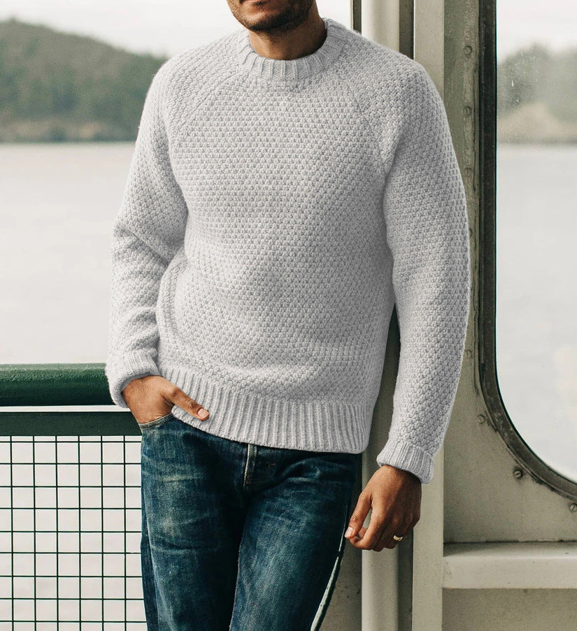 Herren Strickpullover mit zeitlosem Strukturdesign Aliams