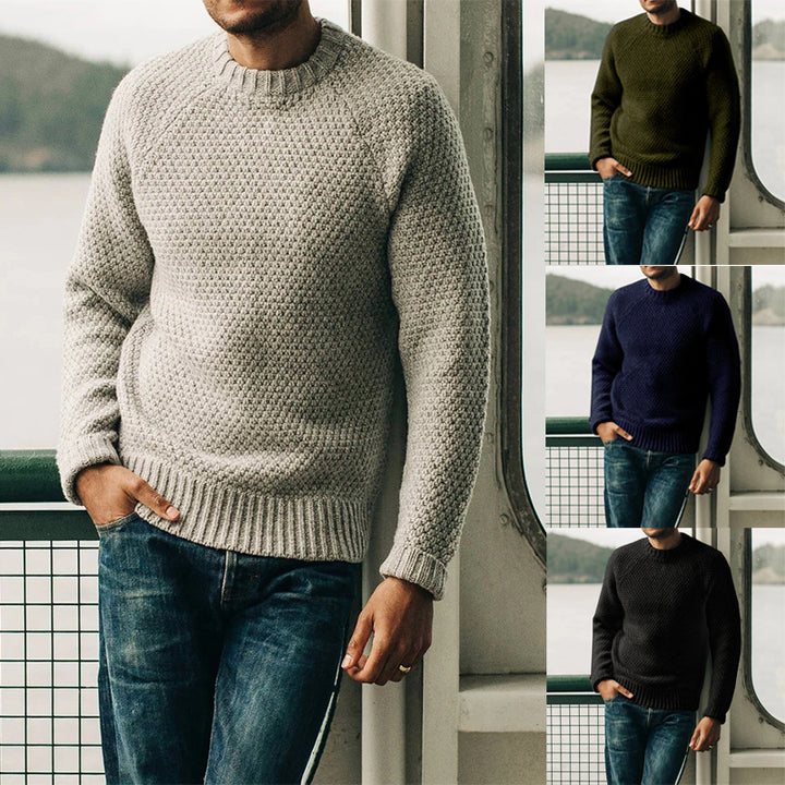 Herren Strickpullover mit zeitlosem Strukturdesign Aliams