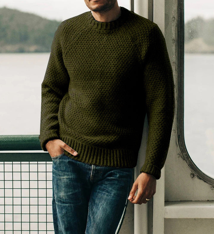 Herren Strickpullover mit zeitlosem Strukturdesign Aliams