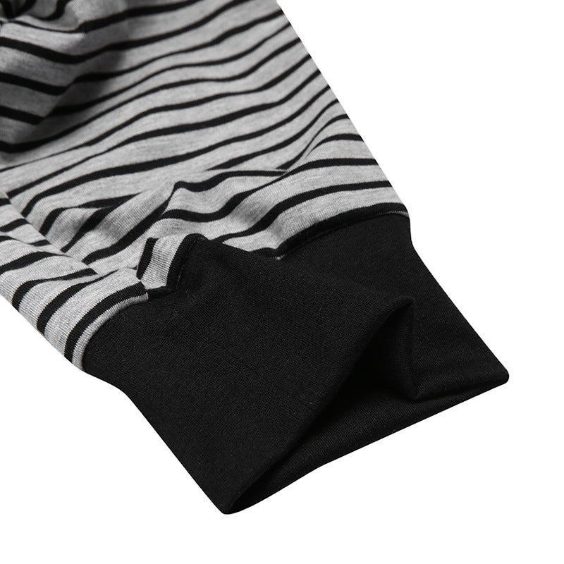 Herren Langarm Schlafanzugset mit komfortablem Knopfdesign Aliams