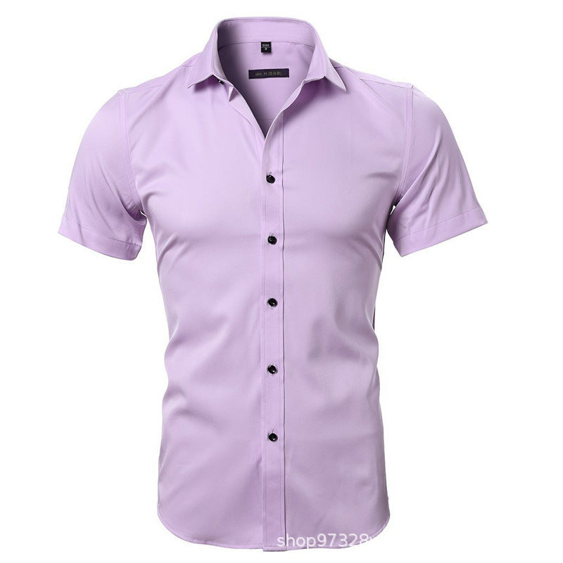 Herren Kurzarm-Hemd mit edlem Schimmer Aliams