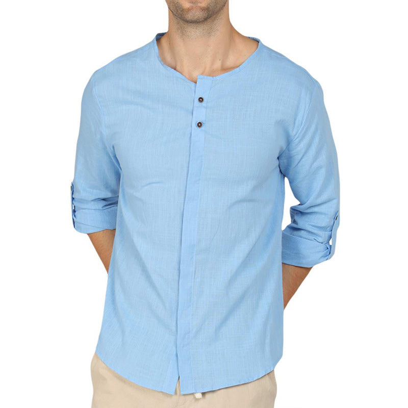 Herren Schickes Langarmhemd Aliams