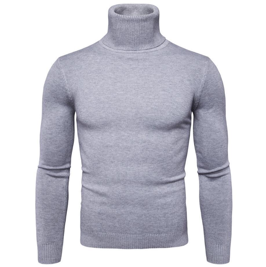 Herren Rollkragenpullover aus feinem Strick Aliams