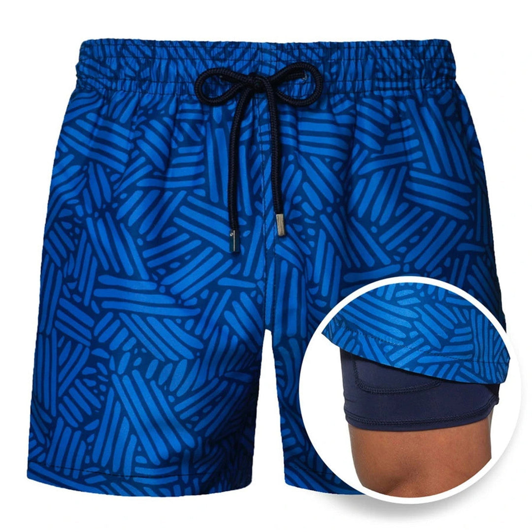 Aliams | Doppellagige Strandshorts für Herren