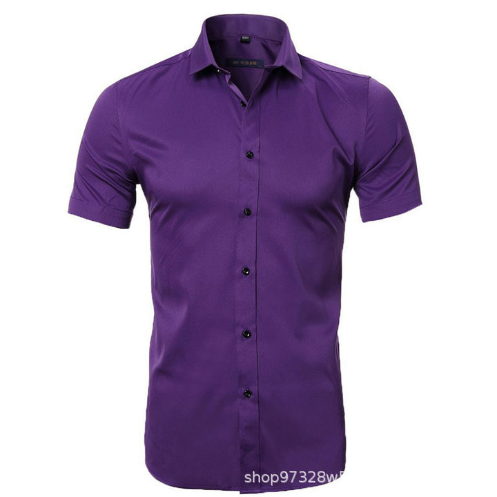 Herren Kurzarm-Hemd mit edlem Schimmer Aliams