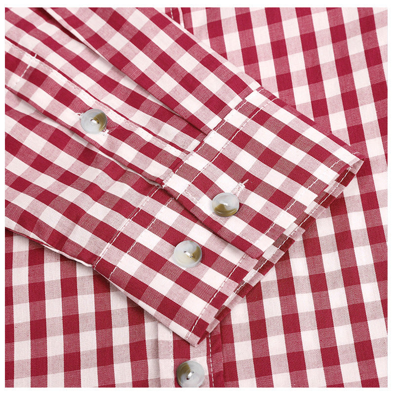 Herren Karierter Stilvolles Hemd Aliams