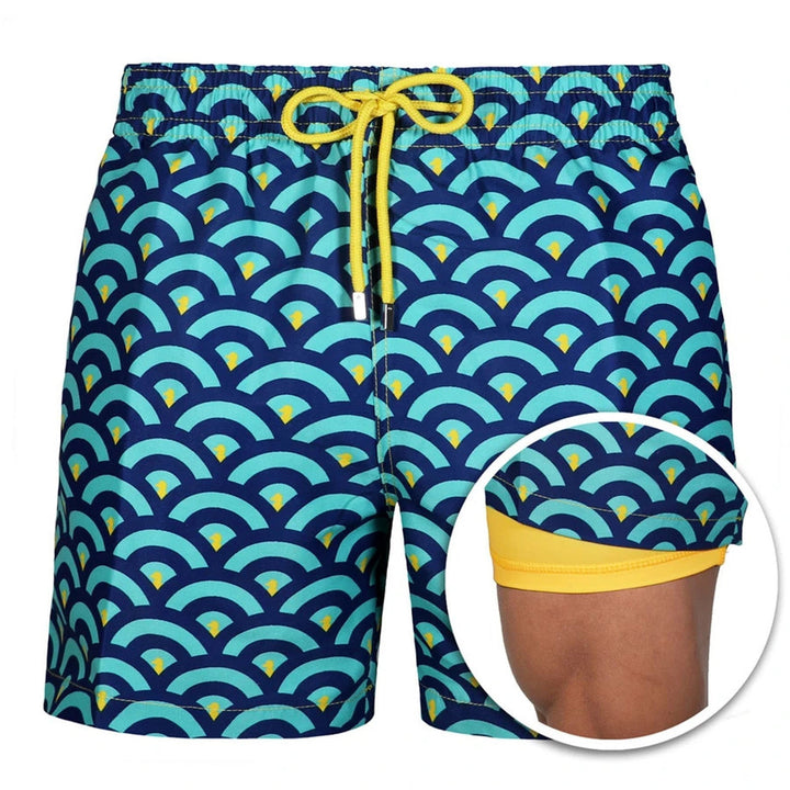 Aliams | Doppellagige Strandshorts für Herren
