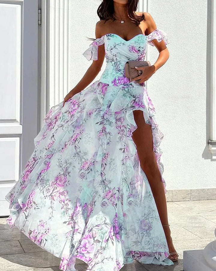 Aliams | Elegantes Geblümtes Kleid