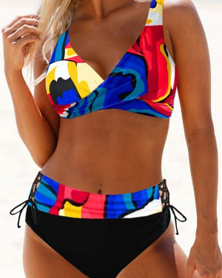 Aliams | Gestreifter Bikini