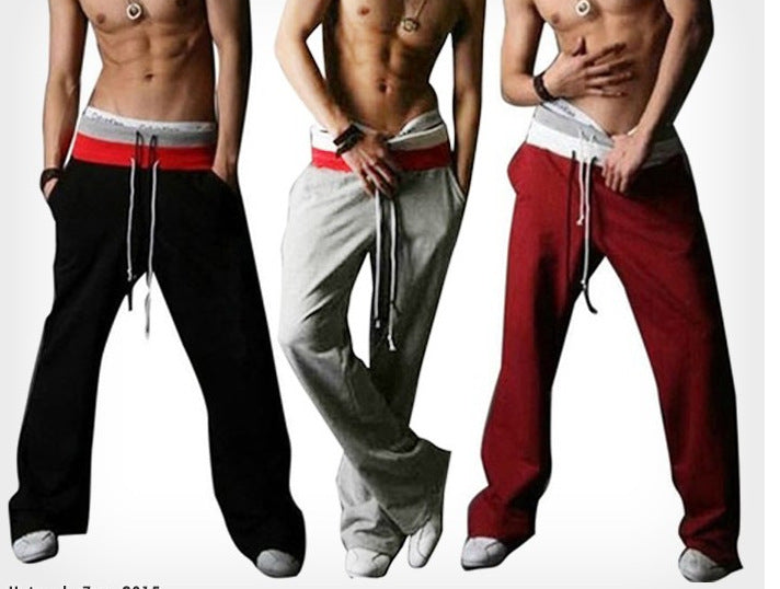 Herren weite Freizeithose mit verstellbarem Bund und lässigem Schnitt Aliams
