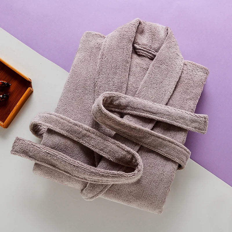 Herren Bademantel Lang Super Weich & Warm