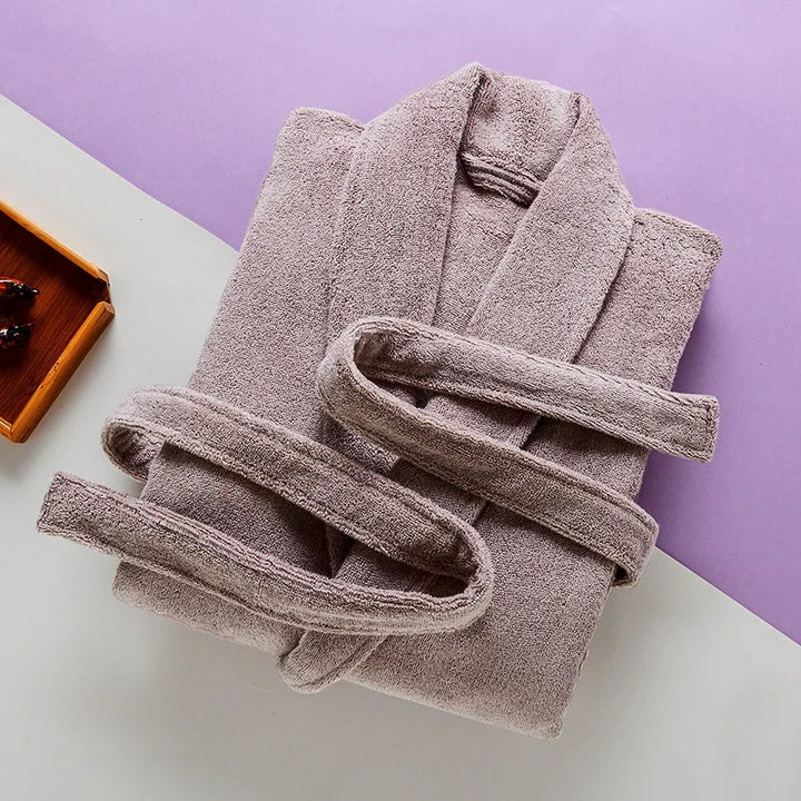 Herren Bademantel Lang Super Weich & Warm