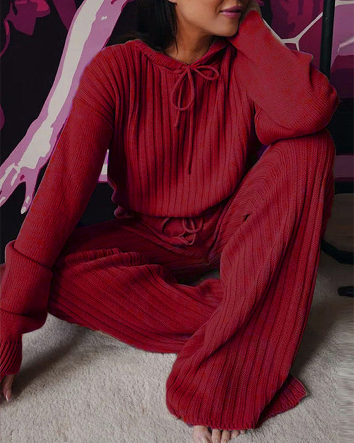 Damen Warmer Kapuzen Pyjama Anzug