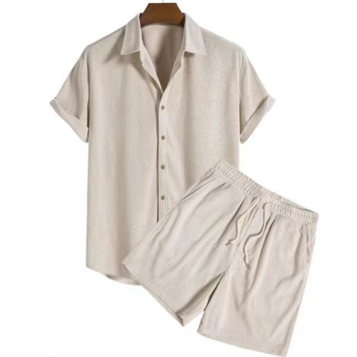 Herren Sommer Zweiteiler mit Shirt und kurzer Hose