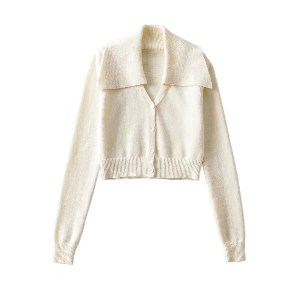 Damen Herbst-Cropped Cardigan - Modisch & Bequem