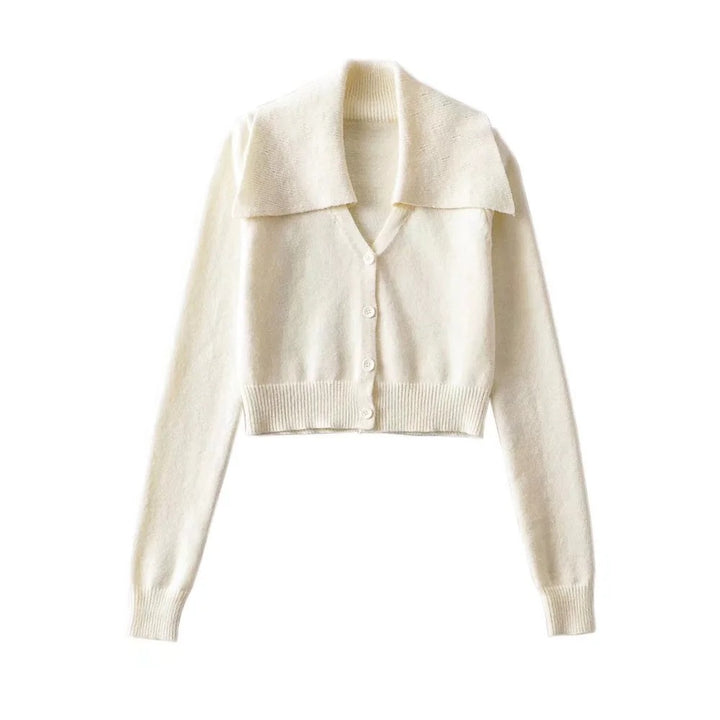 Damen Herbst-Cropped Cardigan - Modisch & Bequem