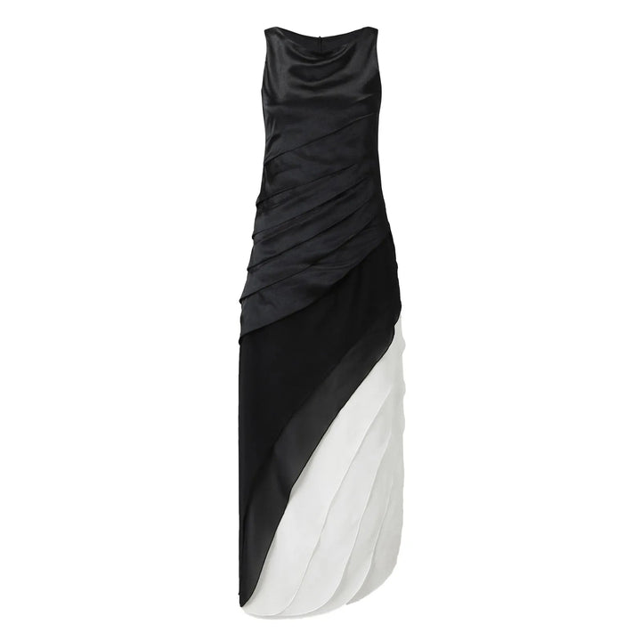 Lidini Elegantes mehrlagiges Ombre-Kleid