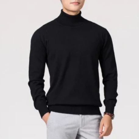 Eleganter Rollkragenpullover Herren | Klassischer Strickpullover